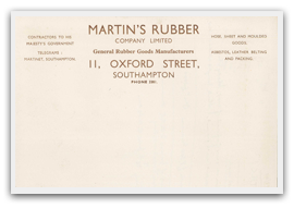 Martins Rubber 1941 Headed Paper Martins Rubber 1941 Headed Paper
