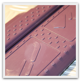 Rubber mouldings compression moulded aerospace cover