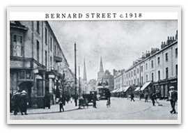 The Oxford Street corner in 1918, Martins is just few doors up on the left The Oxford Street in 1918 corner hums with activity