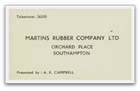 A. E. Campbell Business Card A. E. Campbell Business Card