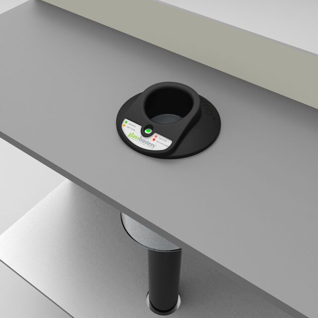 Glass compactor entry point