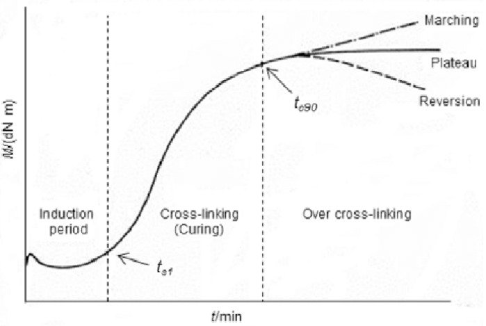 Rubber rheology curve