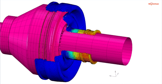 How does FEA calculate stress?