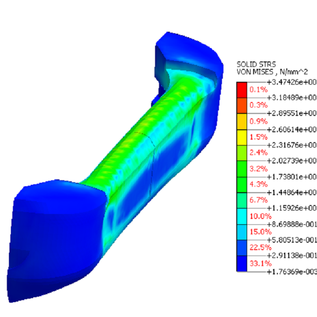 FEA for rubber bumper
